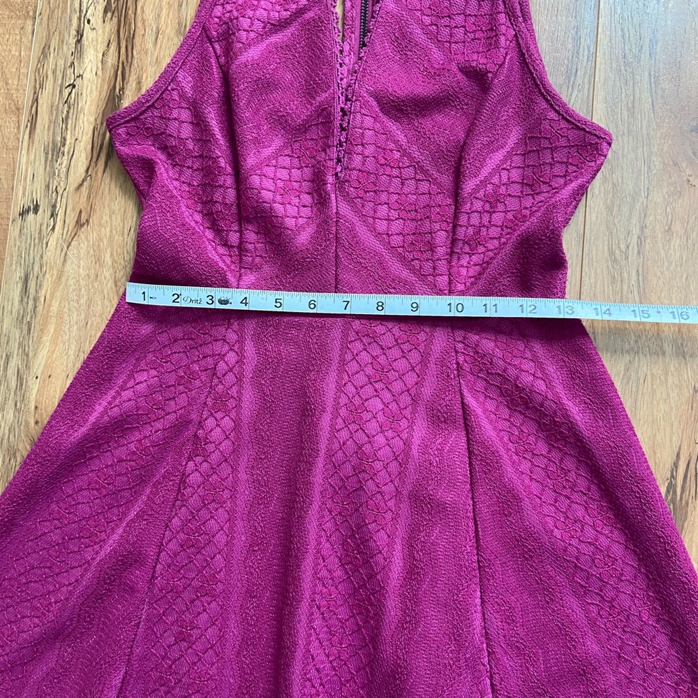 Free People Miss Connections Sleeveless Skater Dress Sz 4 - Picture 5 of 8